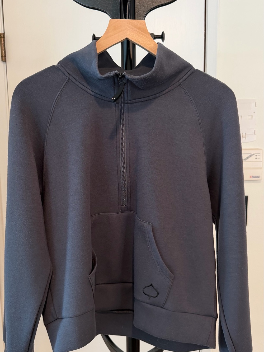 Women's Half-Zip Aspen Collection Hoodie Sweatshirt - Charcoal, Medium
